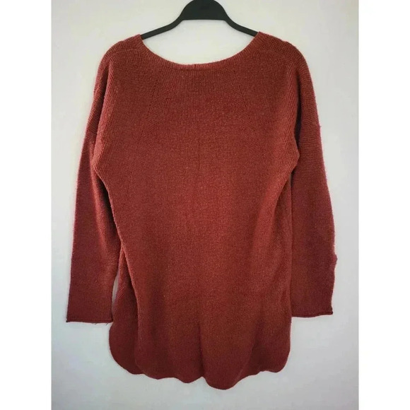 INC Maroon V-neck Knit Sweater - Picture 2 of 4